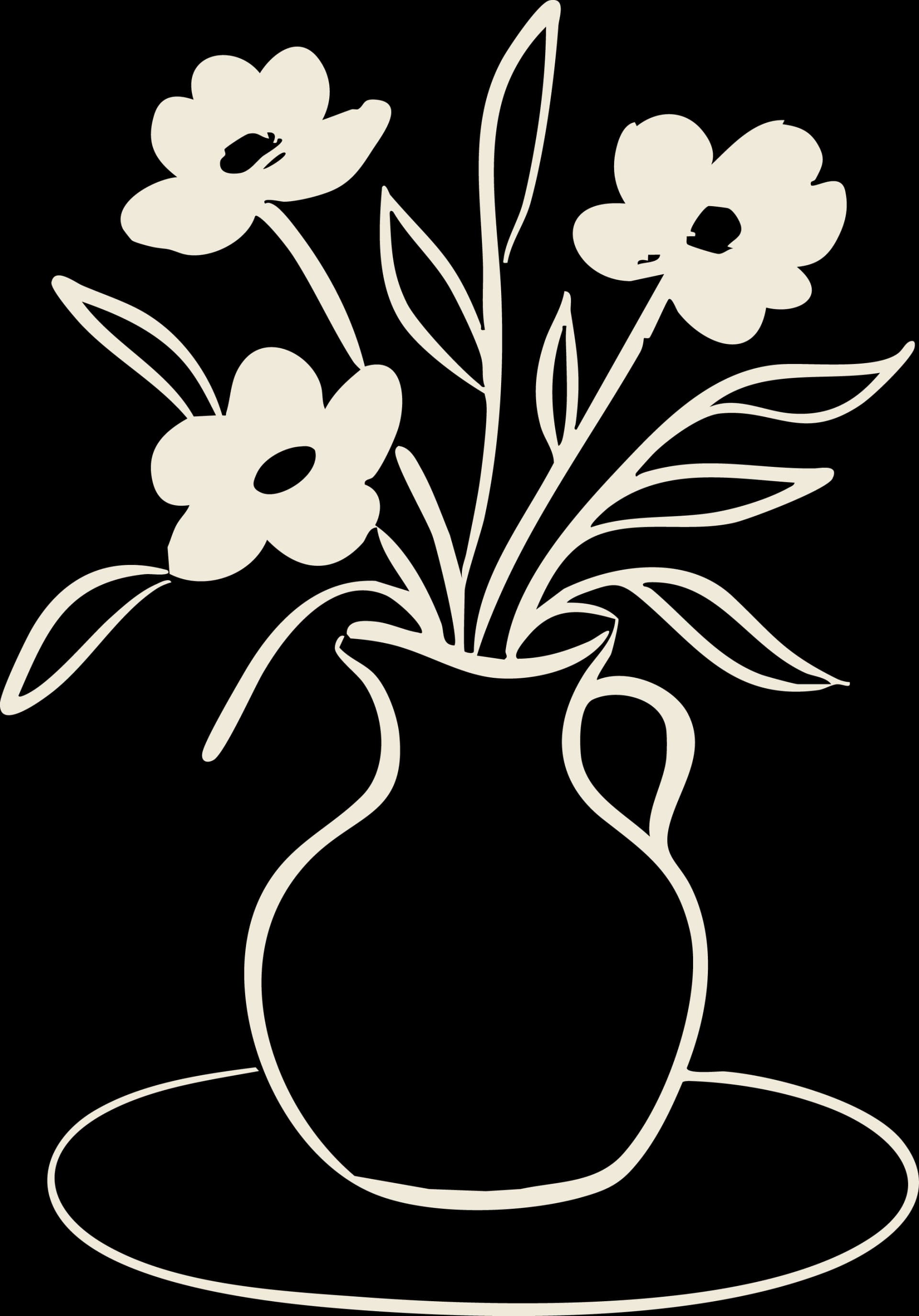 Ilustración floral Bodina para la activación de la lista de boda